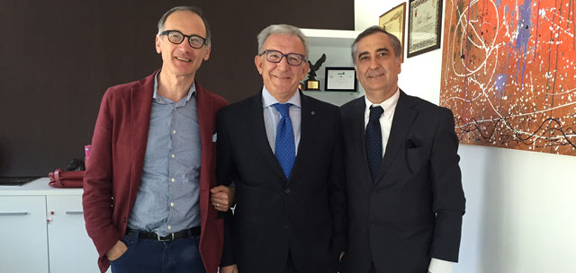 Ratifica partnership: Antonio Cimino, Dir. Generale Michele Albanese, Salvatore Lombardi