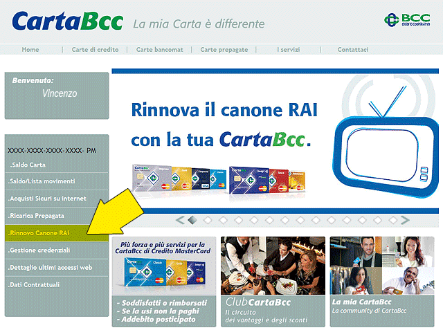 “Canone Rai”: rinnova l’abbonamento tramite il portale CartaBcc!