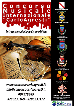 La Banca Monte Pruno sostiene il Concorso Musicale Internazionale “Carlo Agresti” organizzato dall’Accademia Musicale del Vallo di Diano