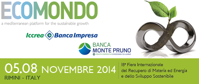 Fiera Internazionale Ecomondo 2014 opportunità per le imprese clienti della Banca Monte Pruno