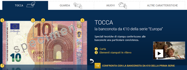 Da domani sarà in circolazione la nuova banconota da 10 Euro