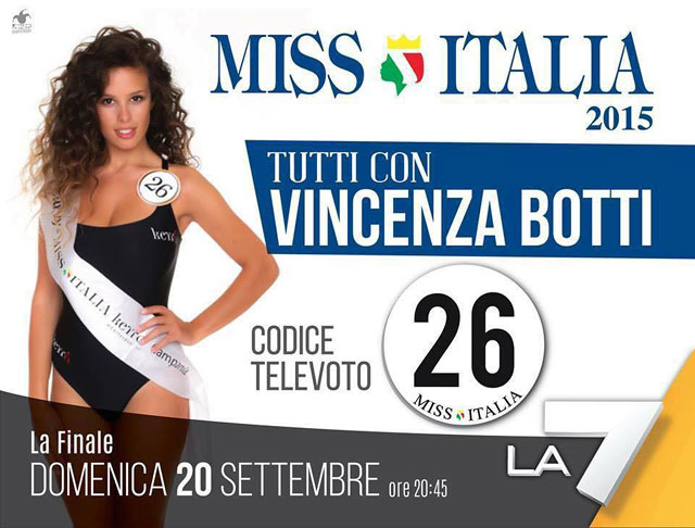 Il Comitato Consultivo Vallo della Lucania al fianco della giovane Vincenza Botti, candidata a Miss Italia