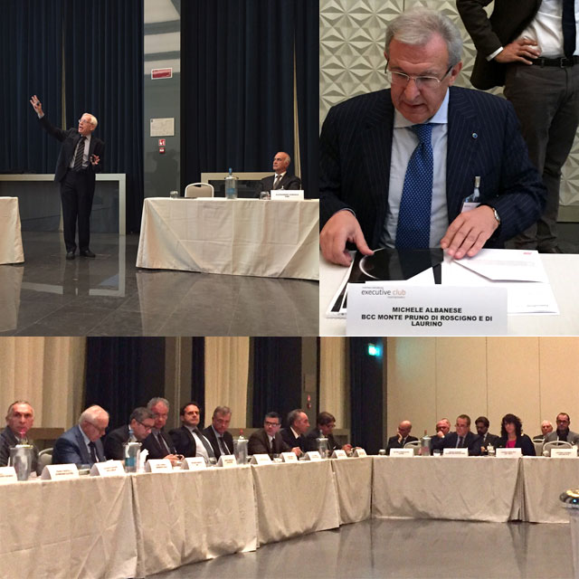 Milano: la Banca Monte Pruno partecipa al Meeting Executive Club con il grande economista Andrea Boltho