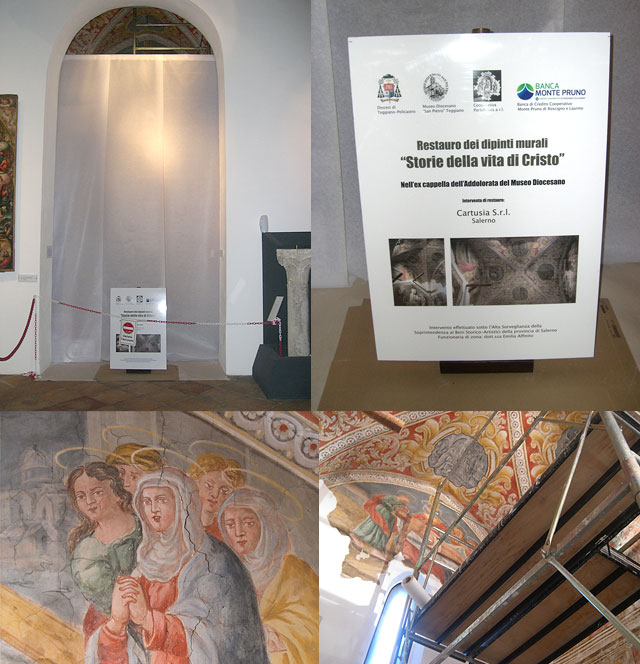 Teggiano: la Banca Monte Pruno contribuisce al restauro dell’ex Cappella dell’Addolorata