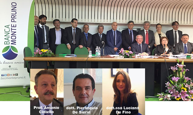 Banca Monte Pruno: ieri nomina delle cariche durante la prima seduta del Consiglio di Amministrazione