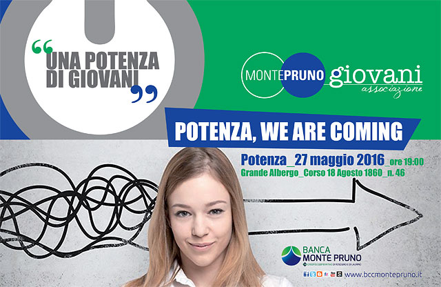 Associazione Monte Pruno Giovani: venerdì 27 si parte anche a Potenza