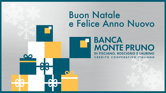 Auguri di buone feste dalla Banca Monte Pruno