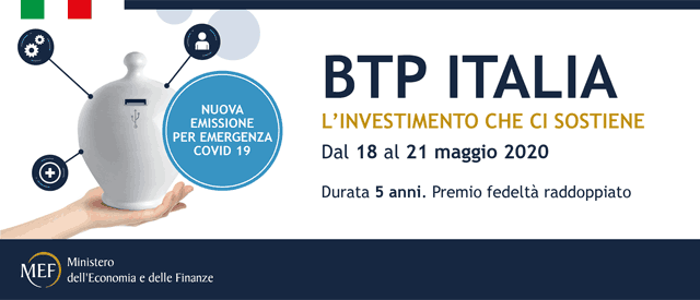 BTP Italia: emissione speciale a sostegno di sanità e ripresa economica