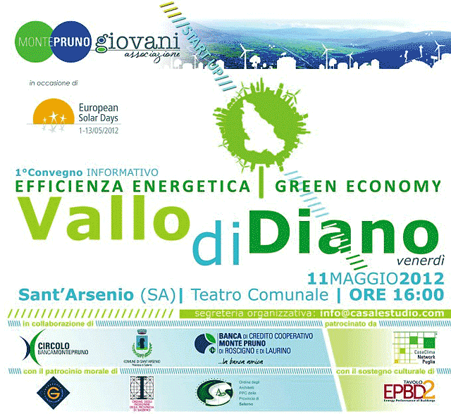 MontePruno Giovani - 1° Convegno Informativo: Efficienza Energetica, Green Economy Vallo di Diano