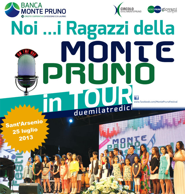 Parte questa sera da Sant’Arsenio il Tour 2013 “Noi ... i ragazzi della Monte Pruno”