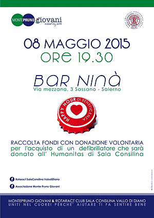 Monte Pruno Giovani e Rotaract Sala Consilina: happy hour di beneficenza 