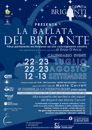 La Ballata del Brigante sul Monte Cervati: spettacolo organizzato per la Banca Monte Pruno 