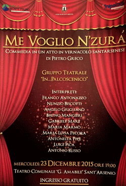 Sant’Arsenio: il 23 dicembre a teatro con lo spettacolo scritto dal dr. Pietro Greco