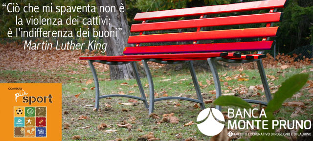 La Banca Monte Pruno dona una panchina rossa contro la violenza sulle donne al Parco “Elisa Claps” di Potenza