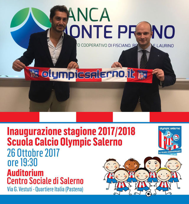 ASD Olympic Salerno e Banca Monte Pruno: nasce una nuova partnership