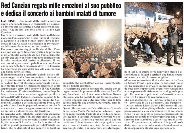 Roma: Red Canzian regala mille emozioni al suo pubblico e dedica il concerto ai bambini malati di tumore