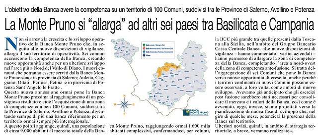 Cronache Lucane - La Monte Pruno si allarga ad altri sei paesi tra Basilicata e Campania