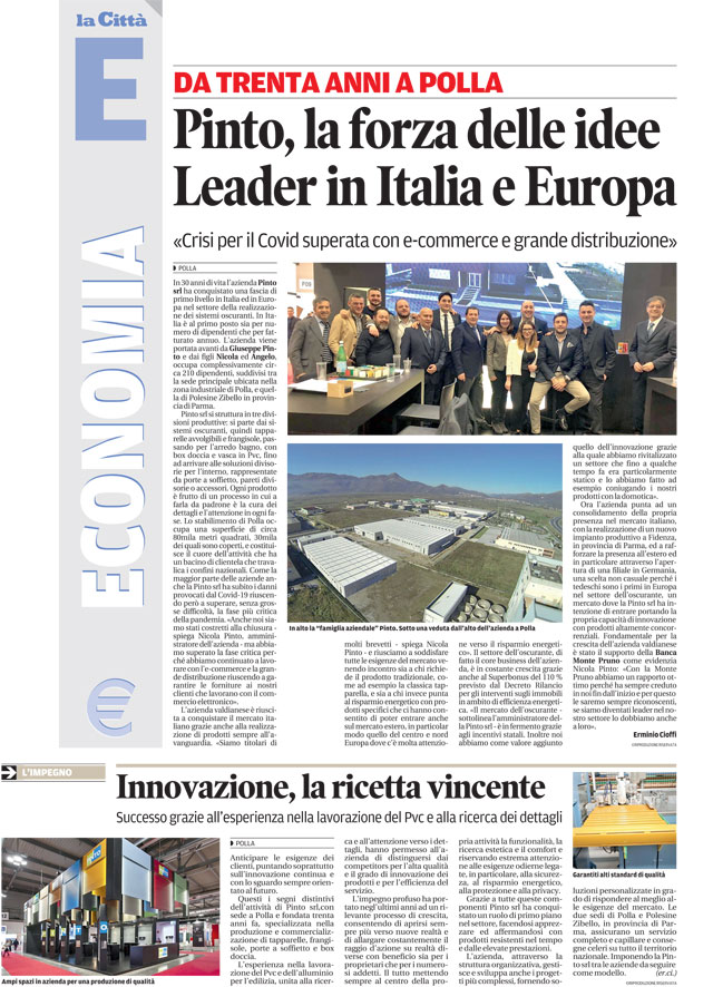 La Città - Pinto, la forza delle idee leader in Italia e Europa