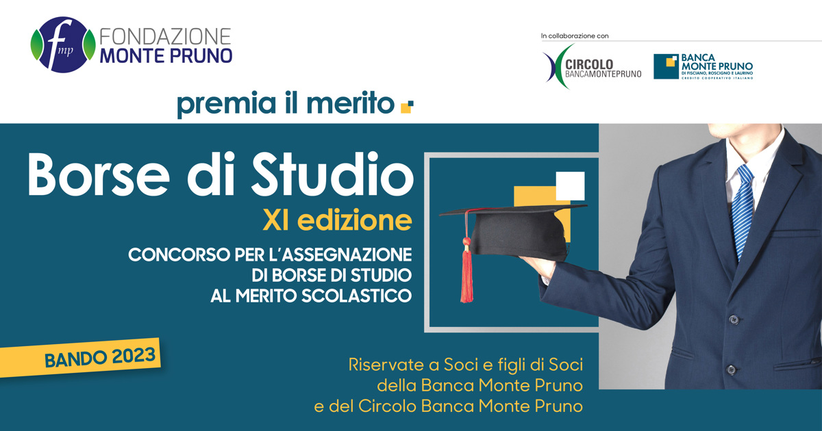 Borse di Studio XI edizione - Banca Monte Pruno