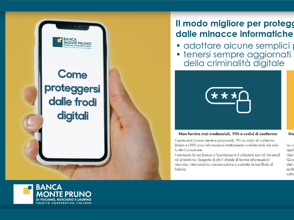 Consulta la nostra pagina dedicata alla sicurezza 