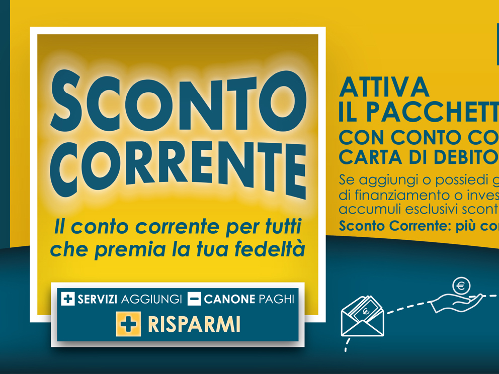 Sconto Corrente Il conto corrente per tutti che premia la tua fed