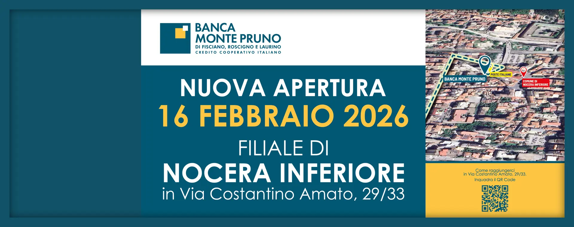 Nuova apertura Filiale di Nocera Inferiore 16 febbraio 2026 